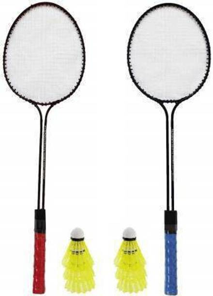 IPLLIVE double rod racket Multicolor Strung Badminton Racquet