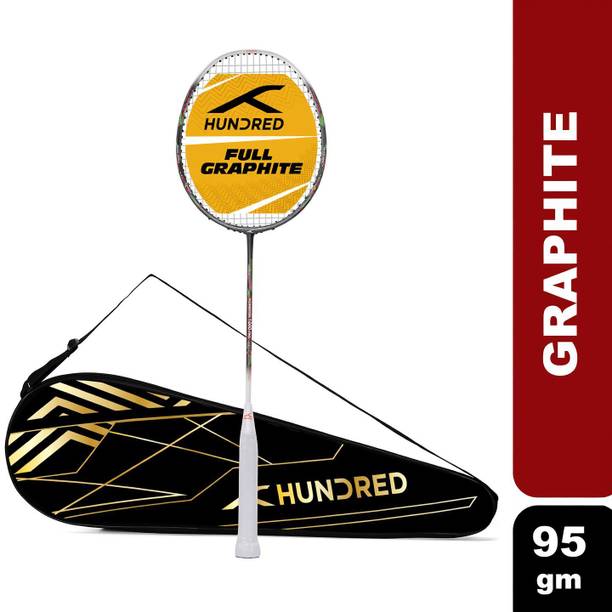 Hundred POWERTEK 1000 PRO Grey, White Strung Badminton Racquet