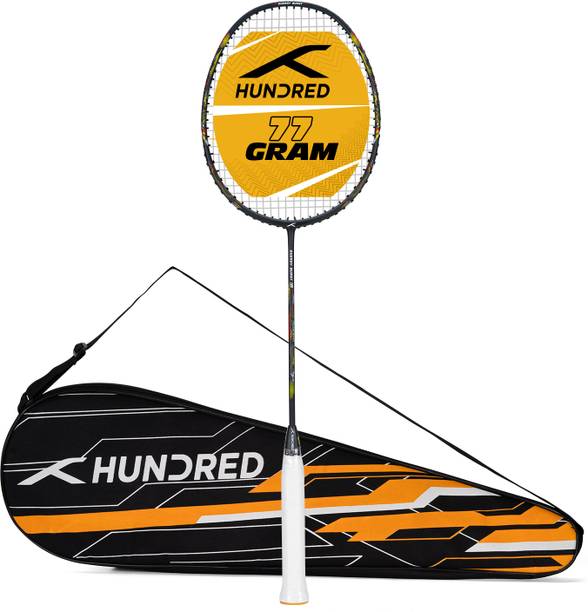 Hundred ENERGY BURST 18 Grey, Yellow Strung Badminton Racquet