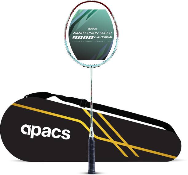 apacs Nano Fusion Speed 9000 Ultra White Unstrung Badminton Racquet