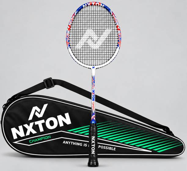 NXTON Champion Compoiste Graphite White Strung Badminton Racquet