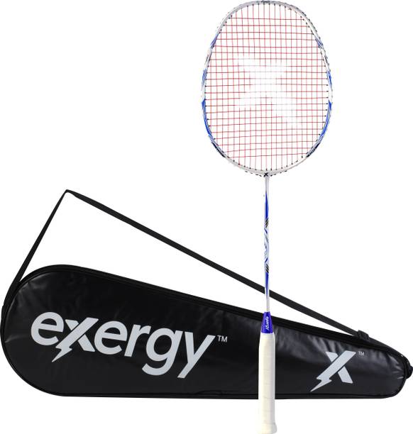 Exergy Punch White Strung Badminton Racquet