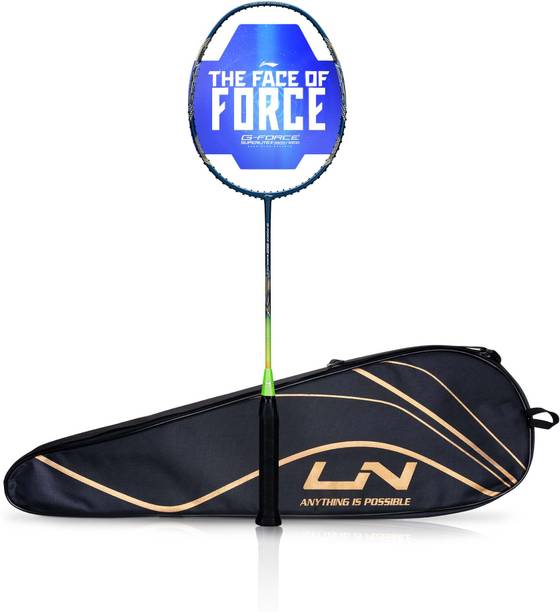 LI-NING G-Force 3900 II Superlite Blue, Green Unstrung Badminton Racquet