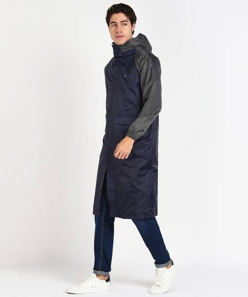 Colorblock Men Raincoat