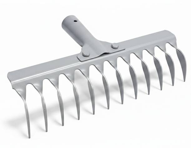 REDBUILD GARDEN RAKE 12 TWISTED TEETH , HIGH CARBON STEEL Garden rake