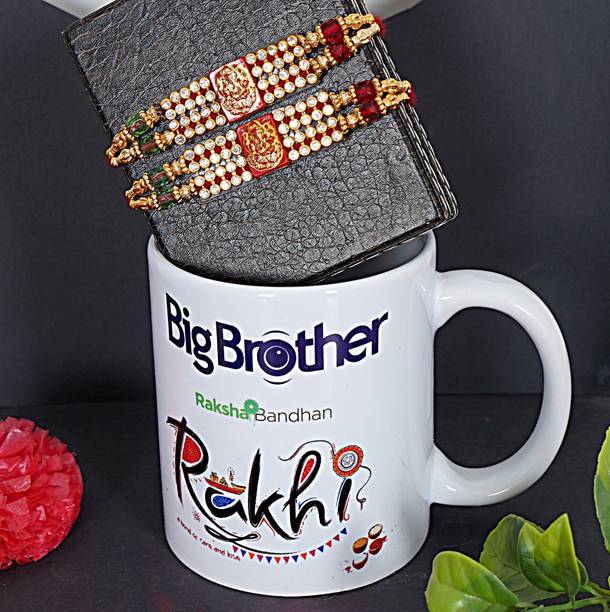 Banna Art Religious Rakhi with Mug| Bhai Rakhi | Fancy Rakhi | Designer Rakhi|4008 Mauli Thread Rakhi, Mug  Set