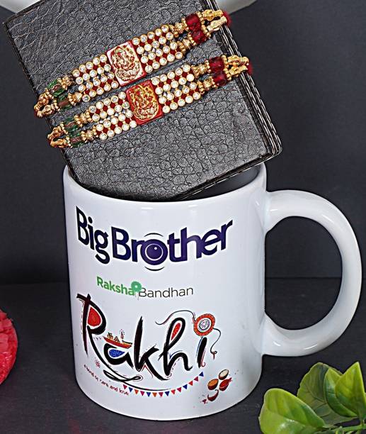 Banna Art Designer Rakhi with Mug | Rakhi Combo Set| Rakhi For Brother| Mauli Thread Rakhi, Mug Set