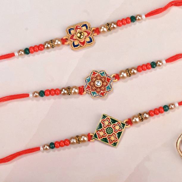 The Stone Aisle Designer Rakhi Assorted Rakhi  Set