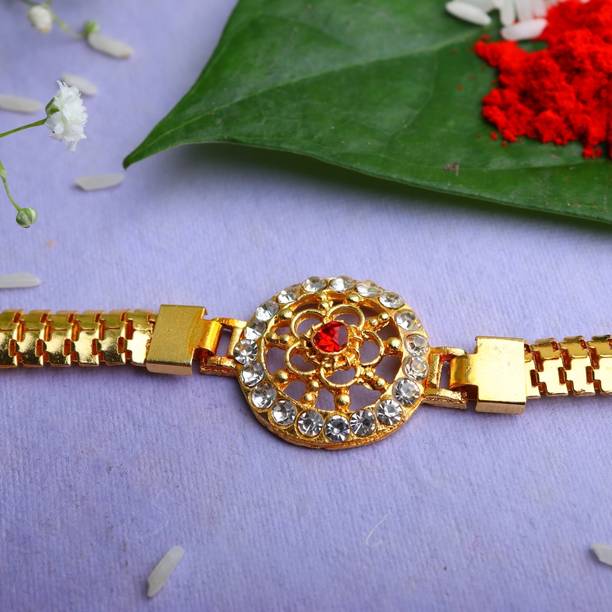 jai enterprises Designer JAI Enterprise Rakhi with Printed Mug For Raksha Bandhan Celebration Gold Finish Rakhi, Chawal Roli Pack, Greeting Card, Mug  Set