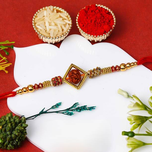 eCraftIndia Rudraksh Rakhi Nectar Assorted Rakhi  Set