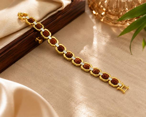 Alvira Rudraksh AL-BR-34 Gold Bracelet  Set