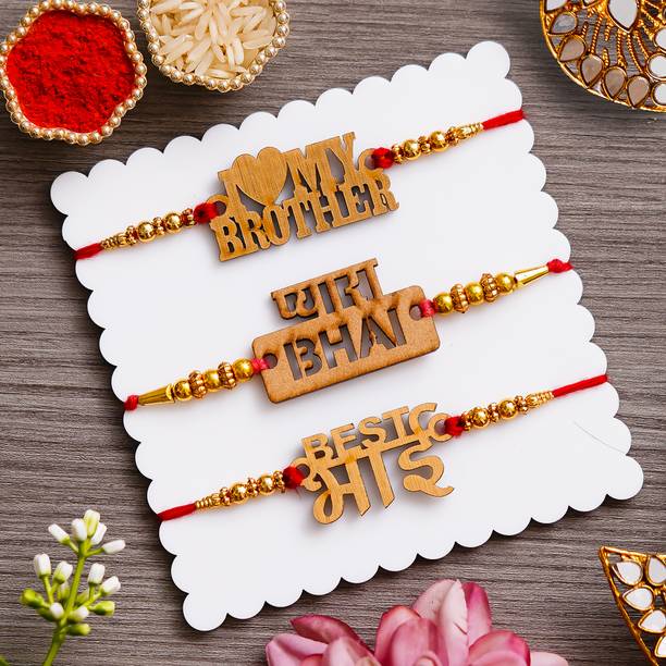 TR Thread Designer Rakhi Set For Brother Assorted Rakhi  Set