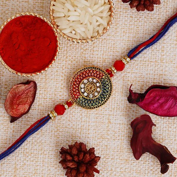 Designer Rakhi Assorted Chawal Roli Pack, Rakhi Set by Flipkart SmartBuy