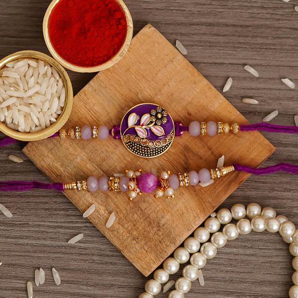 Flipkart SmartBuy Designer Rakhi Assorted Chawal Roli Pack, Rakhi  Set