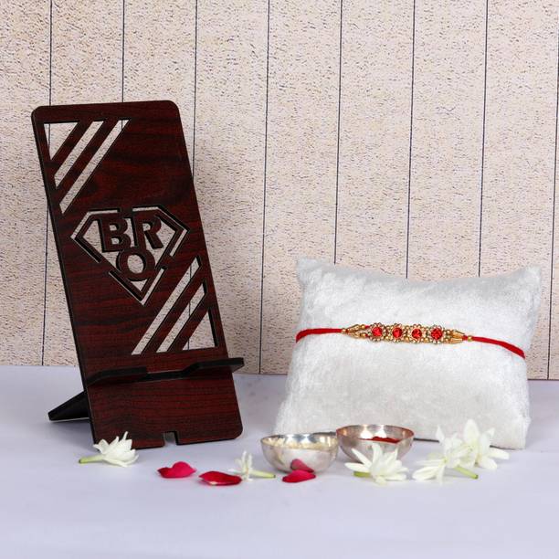 Home Delight Designer PhoneStand-01 Assorted Mobile Stand, Rakhi  Set