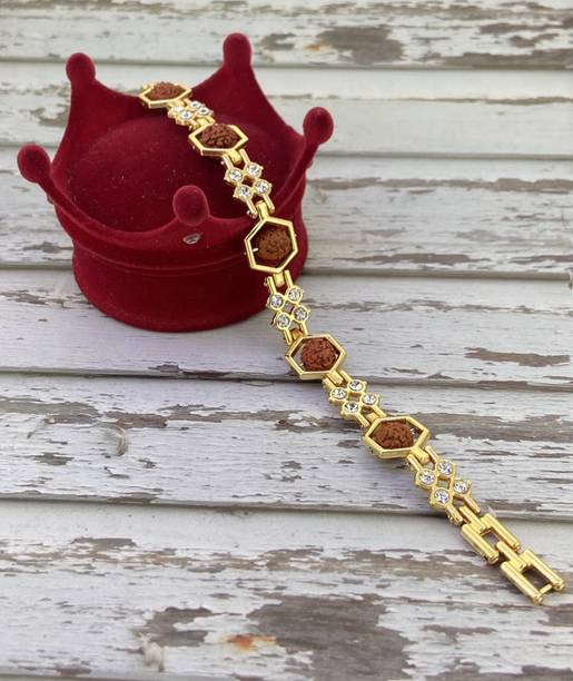 Devora Bracelet FST13 Gold Finish Rakhi  Set