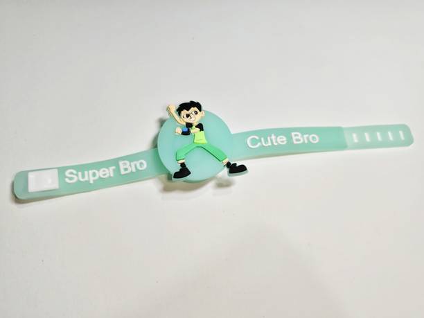 ADSR Kids Kids LED Light Rakhi Rakhi Set little bro rakhi Chhota Bhim Rakhi ANY ONE SEND Plastic (PVC) Rakhi  Set
