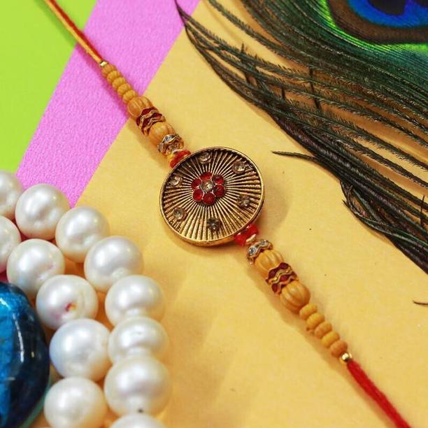 PDR Poonam Designer Rakhi Designer Poonam_D_C1_749-ShopsyA Assorted Rakhi  Set