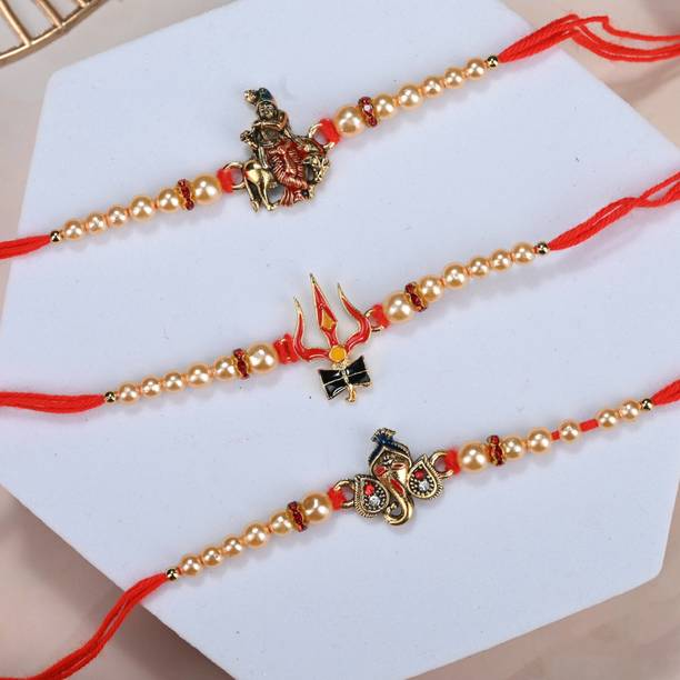 The Stone Aisle Designer ALF-097 Assorted Rakhi  Set