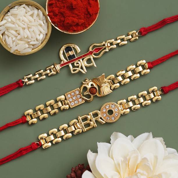 eCraftIndia Designer Rakhi Assorted Rakhi  Set