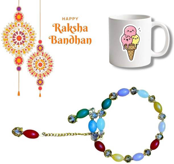 my rakhi Designer RakhiwithM_NEW BRO1453 Assorted Rakhi, Mug  Set