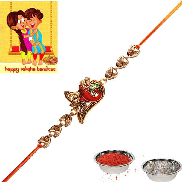 PDR Poonam Designer Rakhi Designer Poonam_D_C1_118-ShopsyA Assorted Rakhi  Set