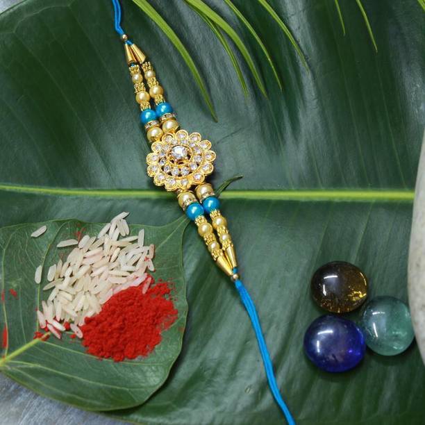 PDR Poonam Designer Rakhi Designer Poonam_D_C1_823-ShopsyA Assorted Rakhi  Set