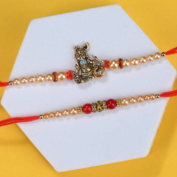 The Stone Aisle Designer ALF-142 Assorted Rakhi  Set