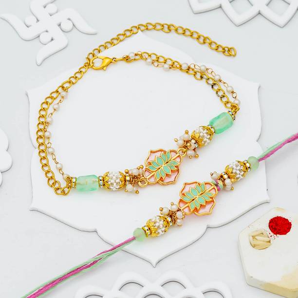 eCraftIndia Bhaiya Bhabhi D1941 Assorted Rakhi  Set