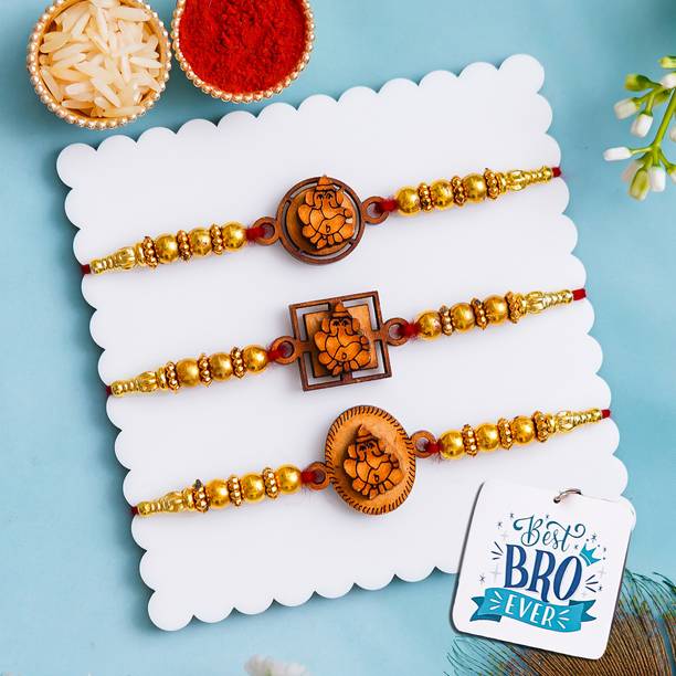 Flipkart SmartBuy Thread Designer Rakhi Set and Keychain Gift For Brother Assorted Rakhi  Set