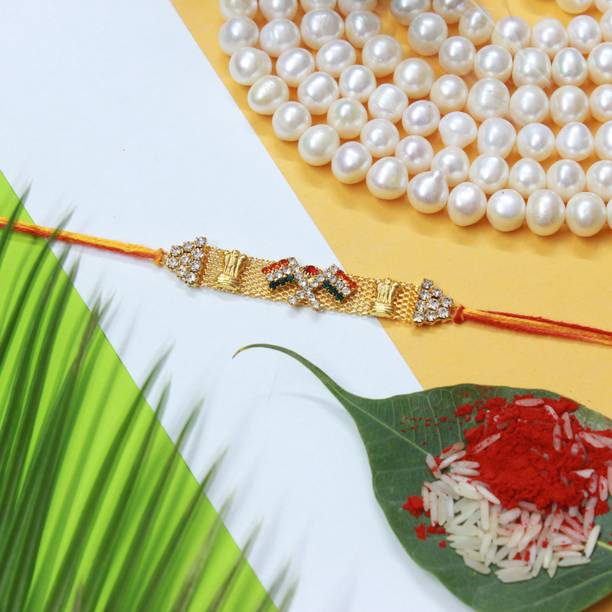 PDR Poonam Designer Rakhi Designer Poonam_D_C1_566-ShopsyA Assorted Rakhi  Set