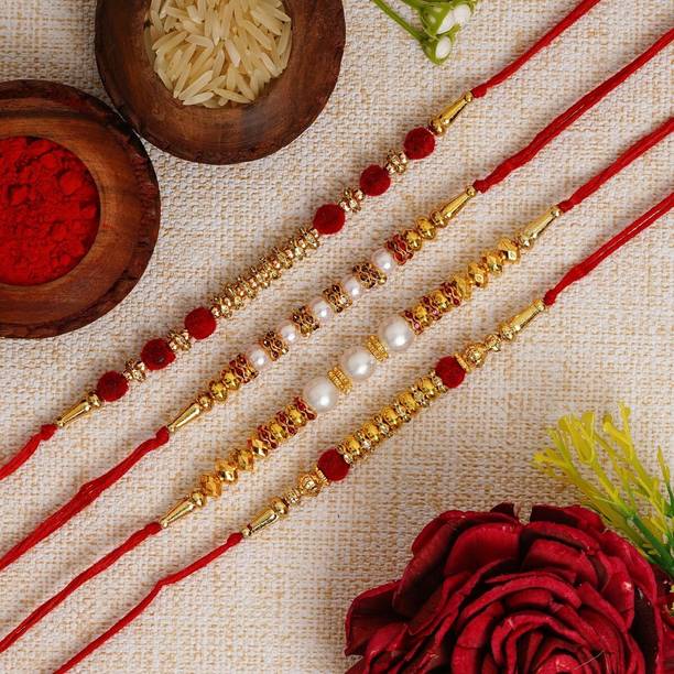 Flipkart SmartBuy Designer Rakhi Assorted Chawal Roli Pack, Rakhi  Set