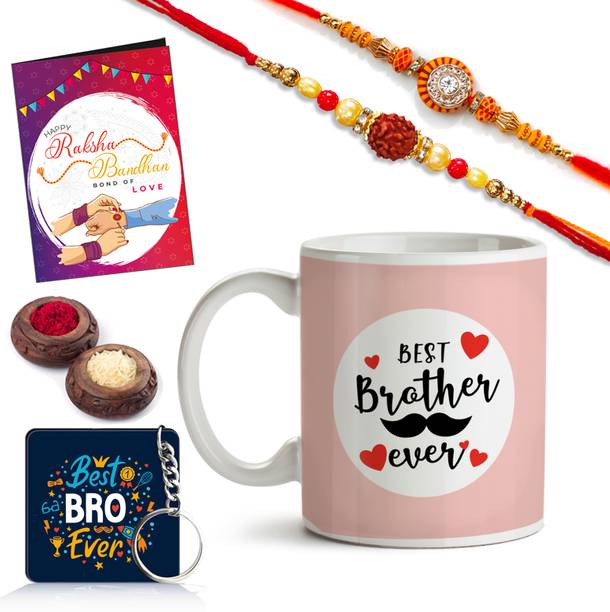 nyarogift Designer Rakshabandhan Set NG-07 Assorted Rakhi  Set