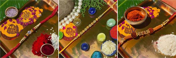 Designer Rakhi_Designer_POF_3_(11470)_RR Mauli Thread Rakhi, Chawal Roli Pack Set by HAUSA07
