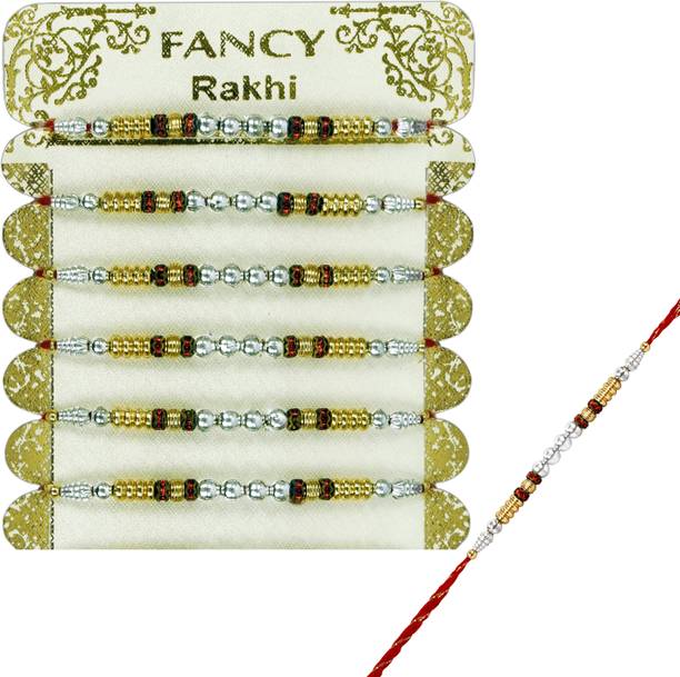 STORITE Designer Rakhi for Brother Traditional Thread with Beads & Decorative Stones Assorted Rakhi  Set