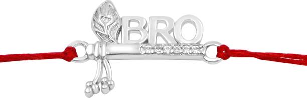 Zarkan Religious RK10588 Silver Rakhi Set