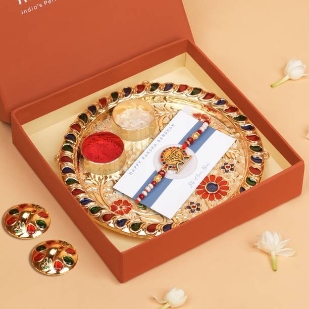 The Wallet Store Thread RAD017 Yarn Thali, Rakhi, Chawal Roli Pack  Set