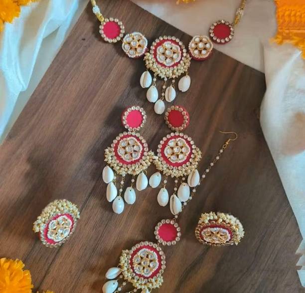 VIP Fashions Rani_Kodi set Kundan Earrings  Set