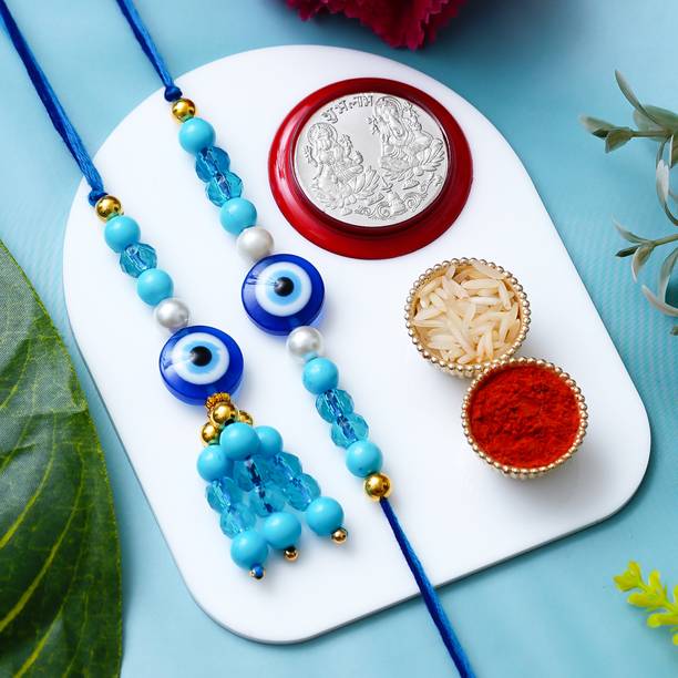 Rakhi Nation Bhaiya Bhabhi LUMBA-IG5 Assorted Rakhi  Set