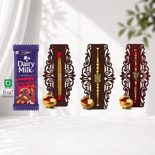 Color Splash choco_ Bracelet_ Bro_ Krishna_RWC Plastic Gift Box