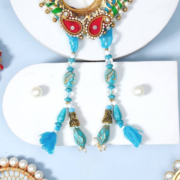 Lumba Lumba Designer Bhabhi Rakhi Set With Rakhi Greeting Card Assorted Rakhi, Greeting Card, Chawal Roli Pack Set by ARCHIES