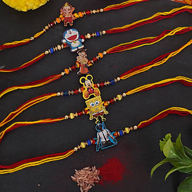 Banna Art Kids kids bhaiya rakhi|Designer Rakhi Set| Mauli Thread Rakhi  Set