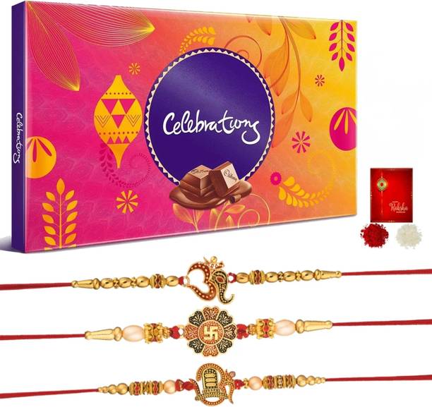 Poorak Religious 23RK_COM3_BADA-CELEB Assorted Rakhi Set