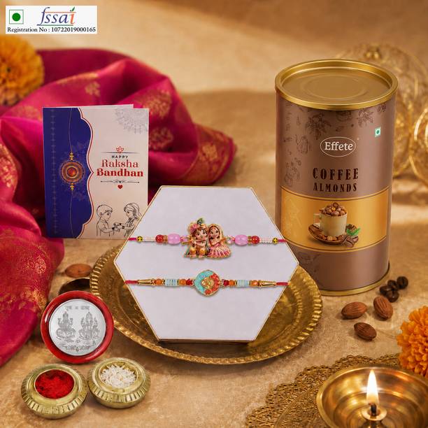 Flipkart SmartBuy Rakhi With Chocolate|Roli-chawal|Coin|Greeting Card_SB_K2_1065+1092_CF96_YR Assorted Gift Box