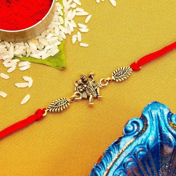 Flipkart SmartBuy Designer R283 Gold Finish Rakhi  Set