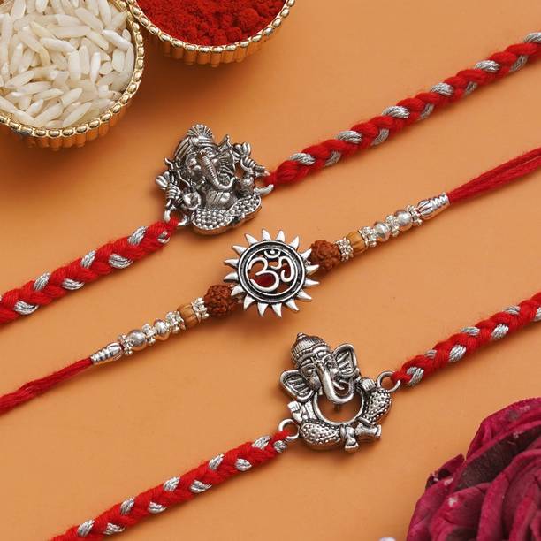 Rakhi Nation Designer LIVE-E3-F5-E1 Assorted Rakhi  Set