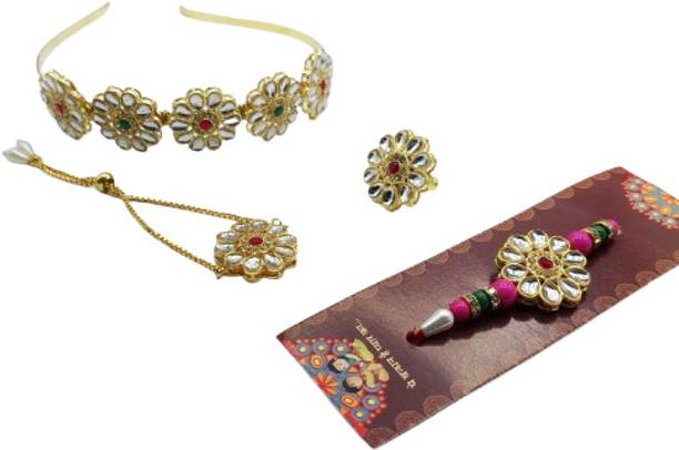 Bhaiya Bhabhi 2025 Kundan Rakhi by Rakhi