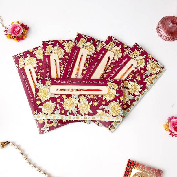 ARCHIES Thread With Lots Of Love On Rakshabandhan Rakhi Mailer Assorted Rakhi  Set