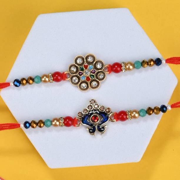 The Stone Aisle Designer Rakhi Assorted Rakhi  Set