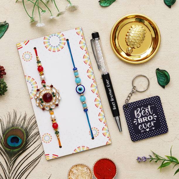 Dreamica Designer TTP-KEY-MEDAL-MU-01-EE Assorted Rakhi  Set